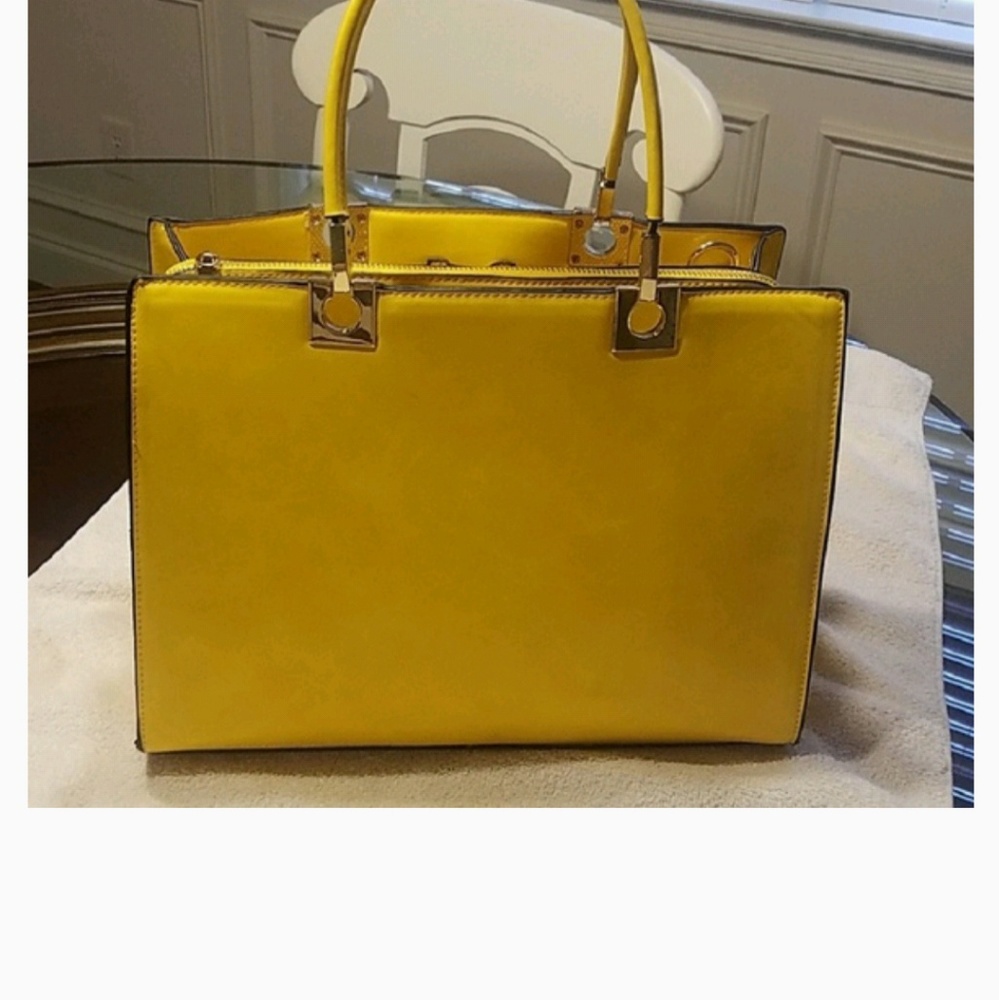 Stylish Yellow Handbag